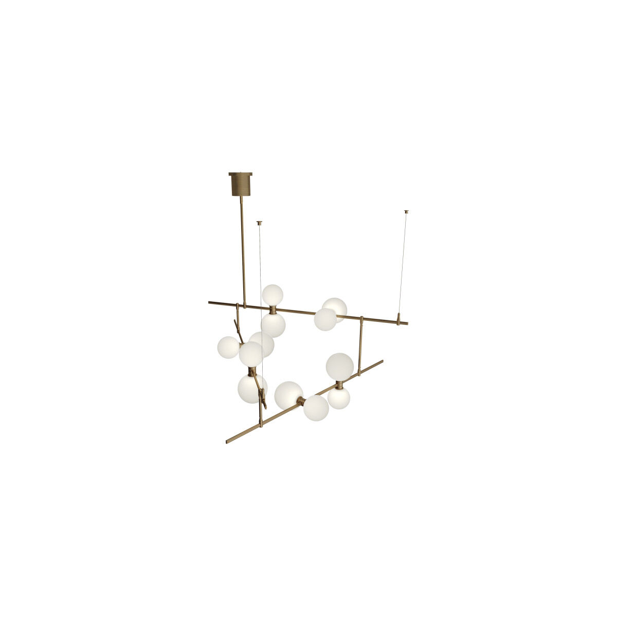 Sean Lavin ModernRail 12 Light 48.00 inch Chandelier