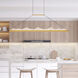 Himalayas LED 62 inch Brass Island/Pool Table Light Ceiling Light