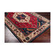 Ancient Treasures 96 inch Garnet/Navy/Khaki/Charcoal/Dark Brown/Eggplant Rugs, Wool