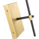 Eclipse 1 Light 4.5 inch Brass and Black Wall sconce Wall Light