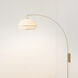 Morelli 1 Light 5 inch Weathered Brass Wall Mounted Arc Lamp Wall Light