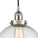 Edison Beacon 1 Light 10 inch Brushed Satin Nickel Mini Pendant Ceiling Light