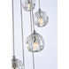 Eren 18 Light 15 inch Chrome Pendant Ceiling Light