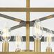 Hillcrest 4 Light 13 inch Vintage Brass Semi-Flush Mount Ceiling Light