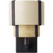Blonde Moment 1 Light 7.75 inch Matte Black and Honey with Medium Oak Wall Sconce Wall Light
