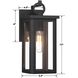 Boadie 1 Light 13 inch Matte Black Outdoor Sconce