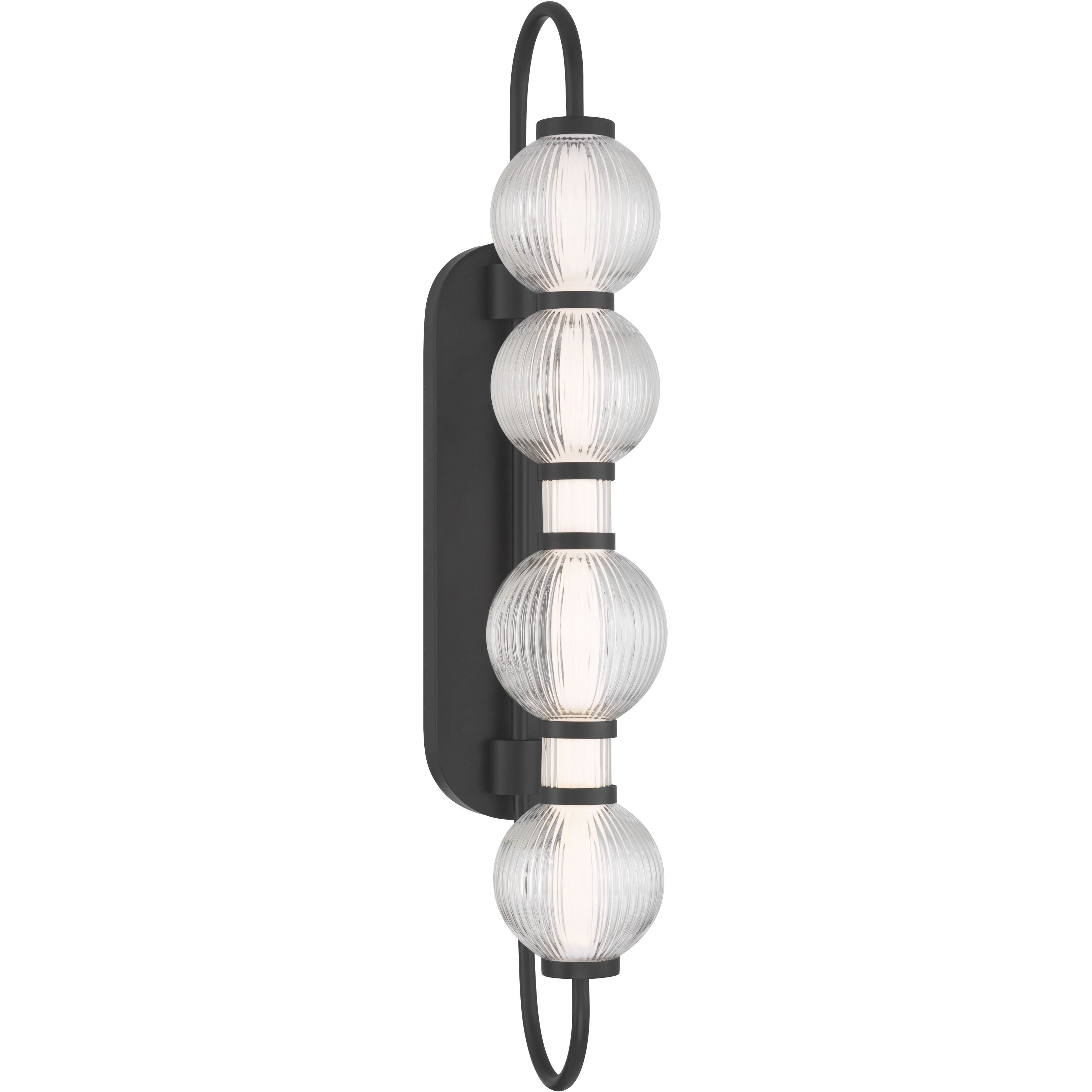 Cordel LED 5.25 inch Dark Matte Black Wall Sconce Wall Light