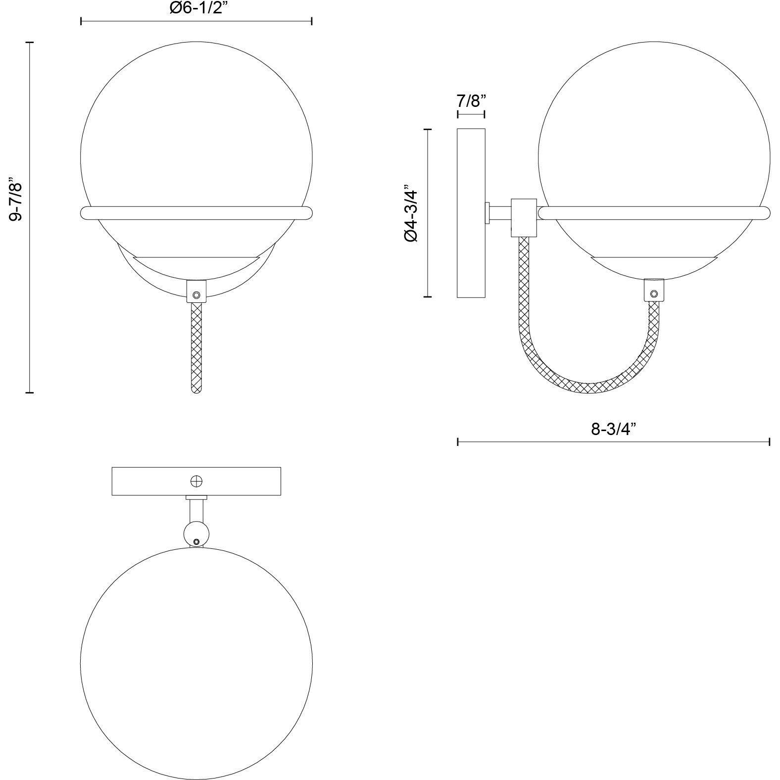 Alora Mood Alba Wall/Vanity Light Wall Light in Matte Black