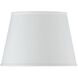 Coolie White 14 inch Shade, Round 