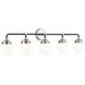 Ian K. Fowler Cafe Wall Bath Fixture Wall Light in Brushed Nickel