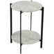 Melanie 24 X 18 inch White Accent Table