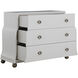 Pearl Ivory White and Satin Brass Chest
