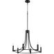 Olympus 6 Light 27 inch Noir Chandelier Ceiling Light