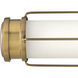 Saylor LED 17 inch Heritage Brass Bath Light Wall Light, Vertical