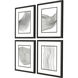 Abstract Black and White and Neutral Framed Art