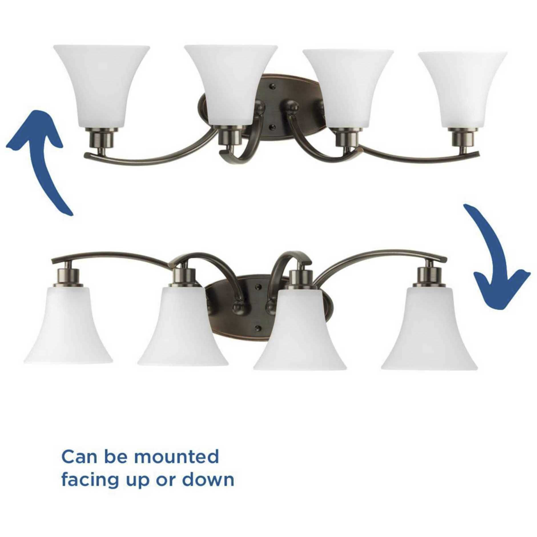 Joy 4 Light 30 inch Antique Bronze Bath Vanity Wall Light