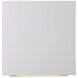 Slide LED 3.8 inch White ADA Wall Sconce Wall Light in 3000K