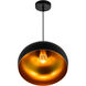 Dynamic 1 Light 9 inch Black Down Pendant Ceiling Light