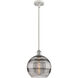 Ballston Rochester 1 Light 10 inch White Polished Chrome Stem Hung Mini Pendant Ceiling Light