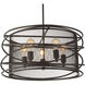 Darya 5 Light 22 inch Brown Up Pendant Ceiling Light