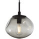 Nova Incandescent 1 Light 10 inch Novel Brass Pendant Ceiling Light in Smoke