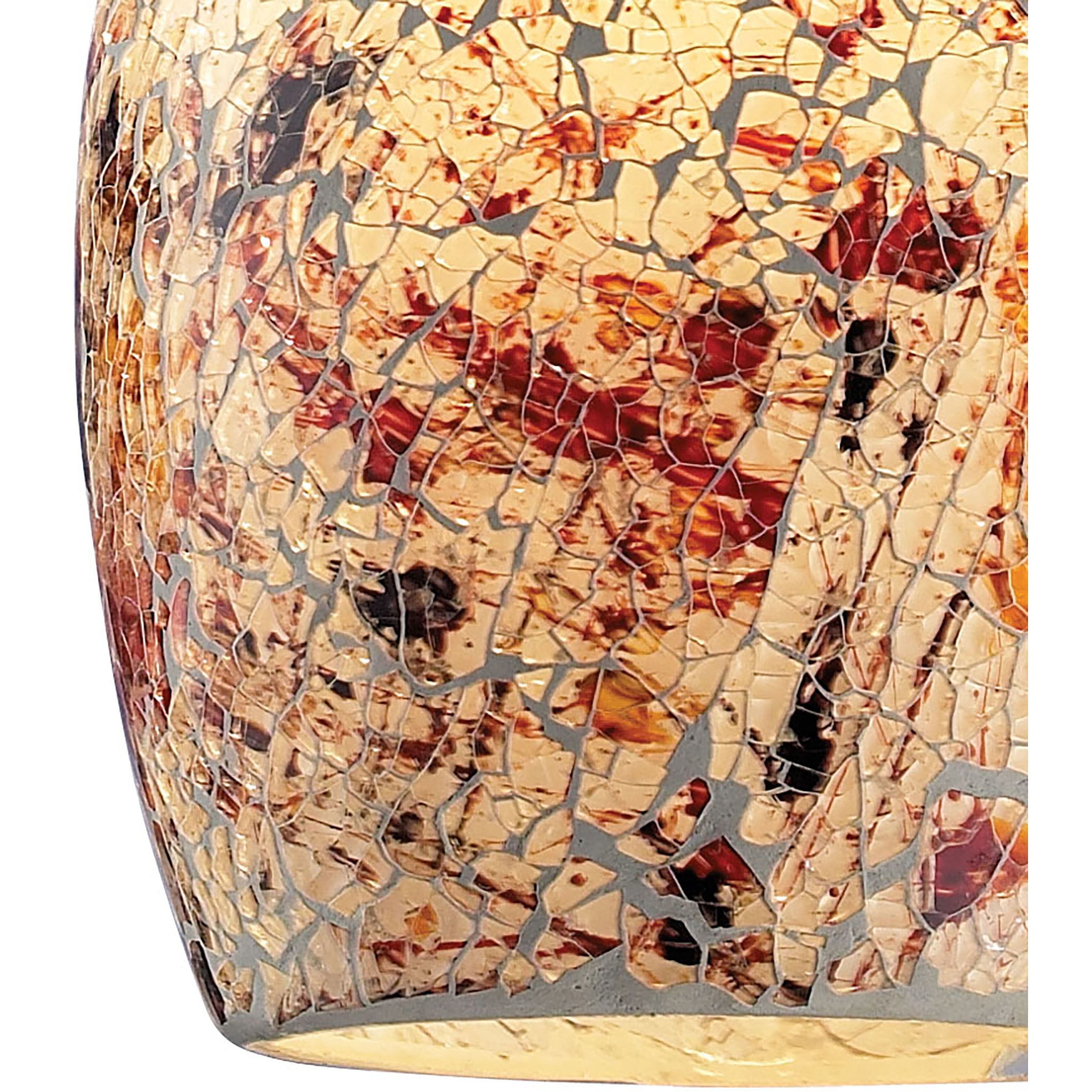 Avalon 1 Light 5 inch White with Multicolor and Satin Nickel Mini Pendant Ceiling Light