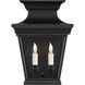 Chapman & Myers Elsinore 2 Light 15.75 inch Matte Black Outdoor Wall Lantern, Medium