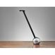 Kiu 4 inch 7.00 watt Chrome and Black Desk Lamp Portable Light, ADS360