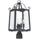 Glenwood 4 Light 21.75 inch Black Outdoor Post Lantern