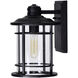 Belmont 1 Light 11 inch Black Outdoor Wall Light