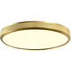 Zigrina 1 Light 12 inch Aged Brass Flush Mount Ceiling Light