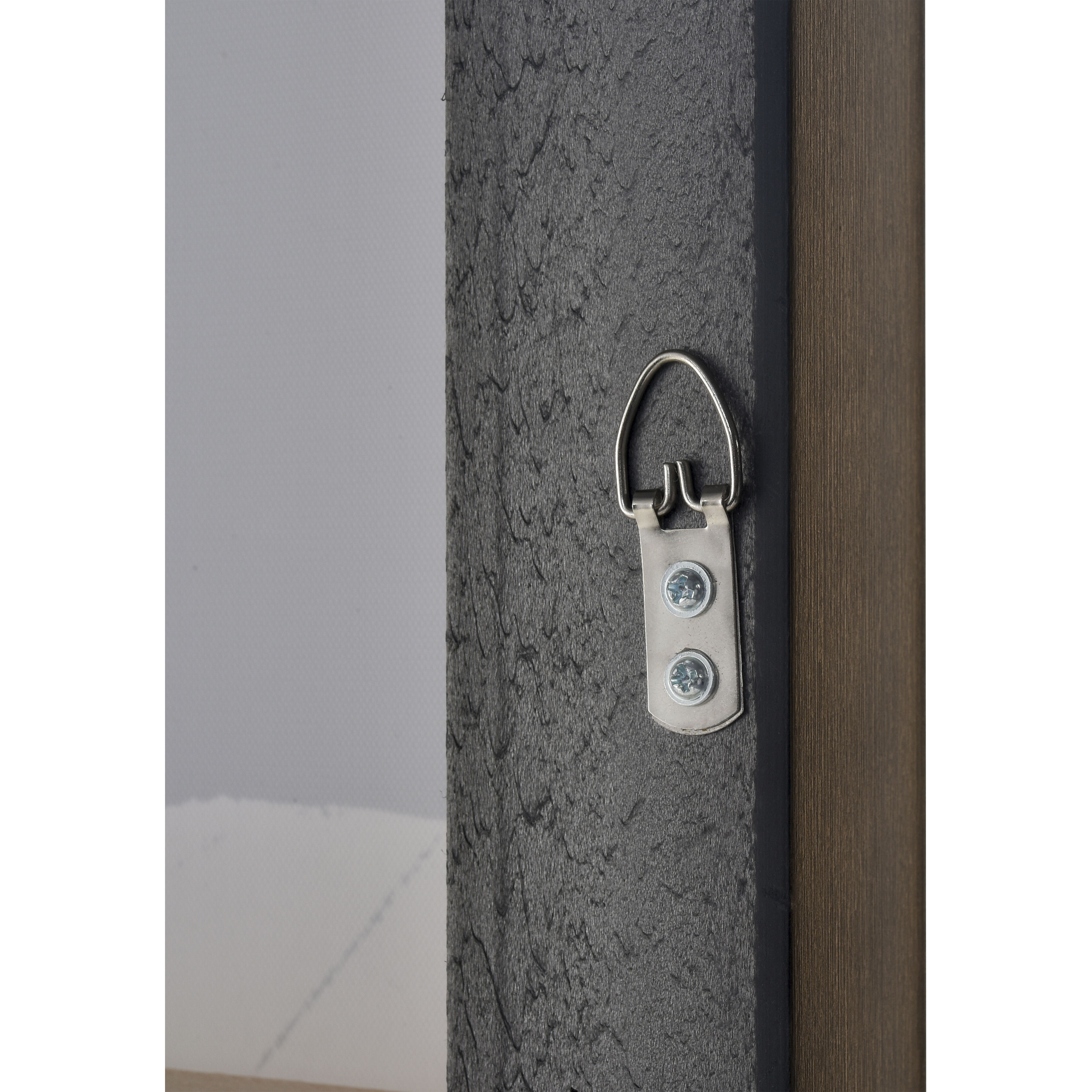 Lush II Green with Black and Wood Tone Framed Wall Art