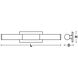 Dax 2 Light 27.13 inch Satin Brass Vanity Light Wall Light
