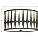 Royston 3 Light 18 inch Black Flush Ceiling Light