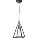 Tangent 1 Light 7 inch Matte Black Mini Pendant Ceiling Light