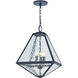 Glacier 3 Light 14 inch Black Charcoal Outdoor Pendant in Water
