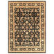 Taj Mahal 138 X 102 inch Black and Yellow Area Rug, Wool