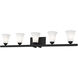 Ridgedale 5 Light 43 inch Black Bath Vanity Wall Light