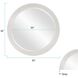 Virginia Glossy White Wall Mirror