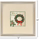 Caroling Garland Green and Beige and Multi and Red Framed Art, Propac