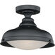 Keenan LED 12.25 inch Oil Rubbed Bronze Semi-Flush Mount Ceiling Light