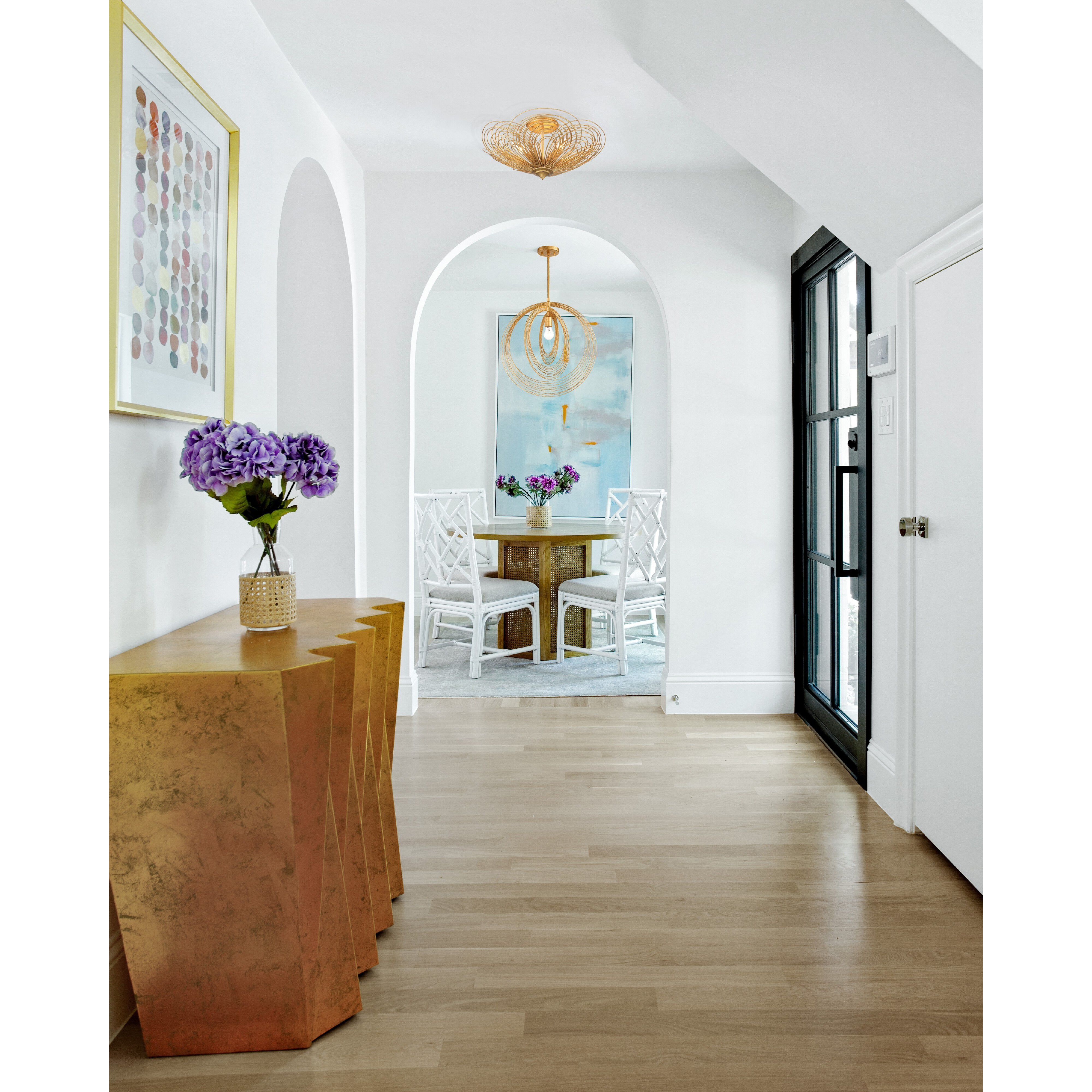 Doral 1 Light 20 inch Renaissance Gold Chandelier Ceiling Light