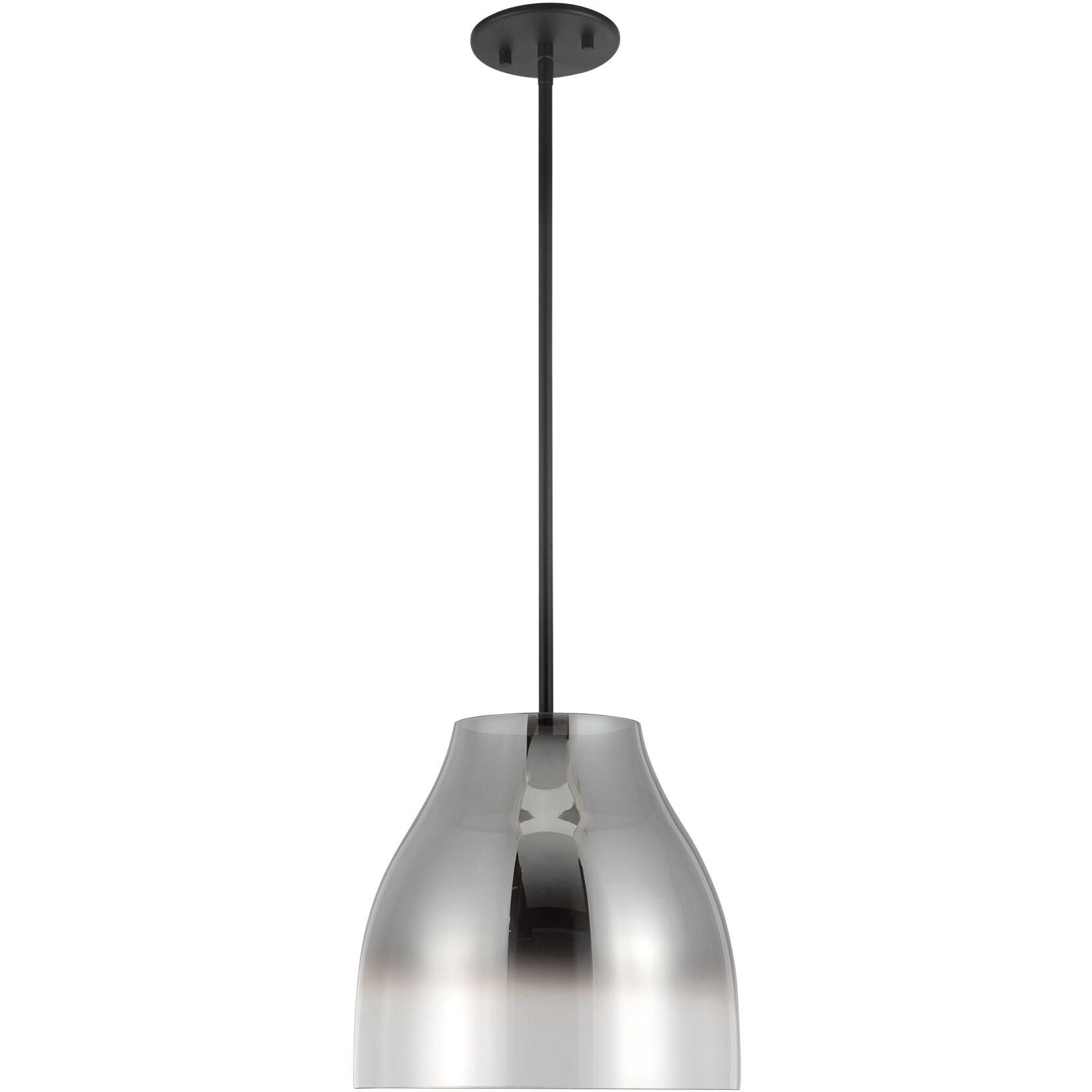 Trinity Pendant Ceiling Light in Smoked Glass