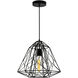 Bagheera 1 Light 16 inch Black Down Pendant Ceiling Light