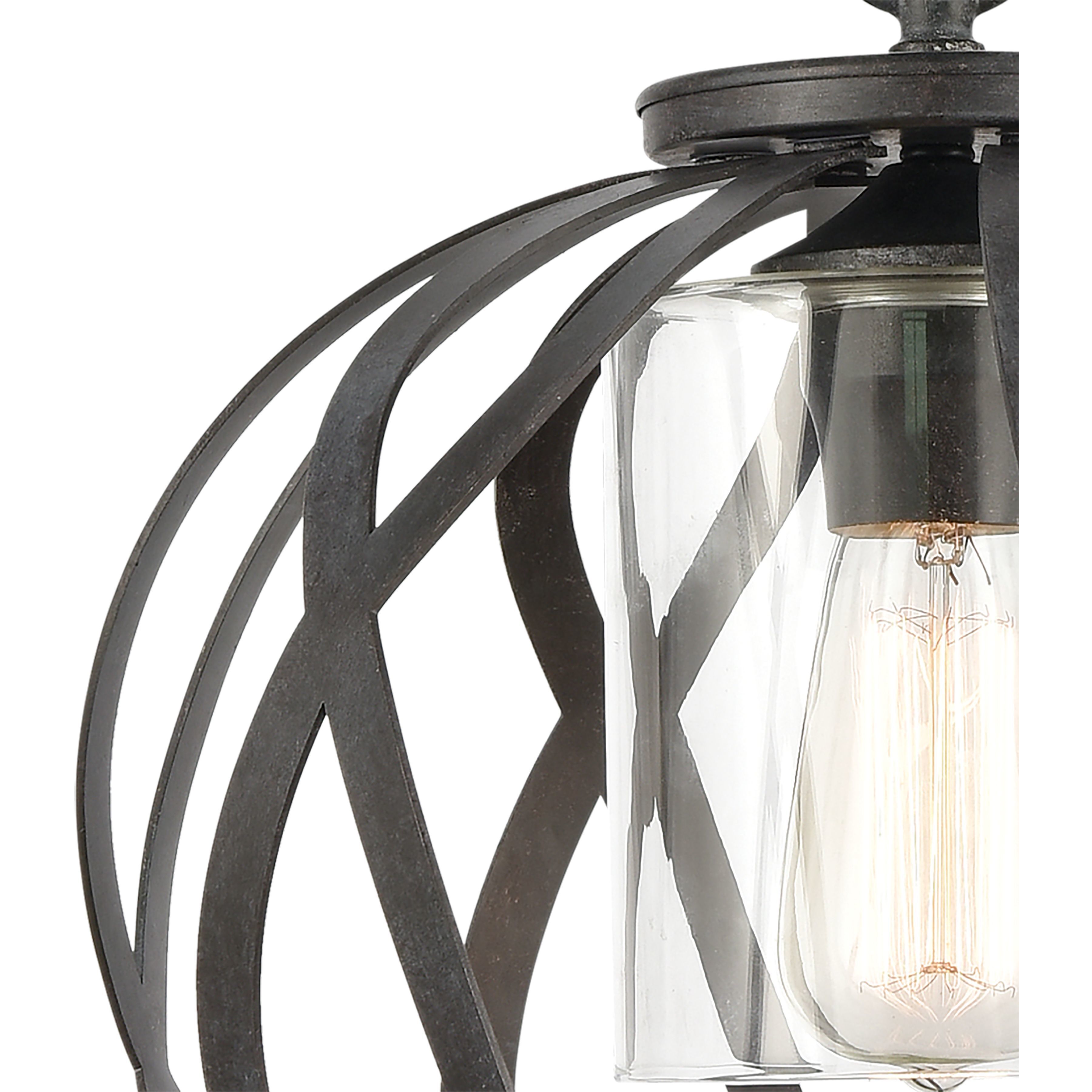 Daisy 1 Light 12 inch Midnight Bronze Pendant Ceiling Light