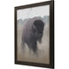 Roaming Buffalo Brown and Black and Neutral Framed Art