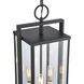 Gladwyn 3 Light 8.25 inch Matte Black with Off White Outdoor Pendant