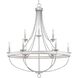 Camps Bay 9 Light 35 inch Galvanized Chandelier Ceiling Light