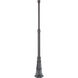 The Great Outdoors 83.25 inch Coal Outdoor Post With Base in Sand Coal, The Great Outdoors