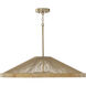 Maya 4 Light 31 inch Matte Brass Pendant Ceiling Light